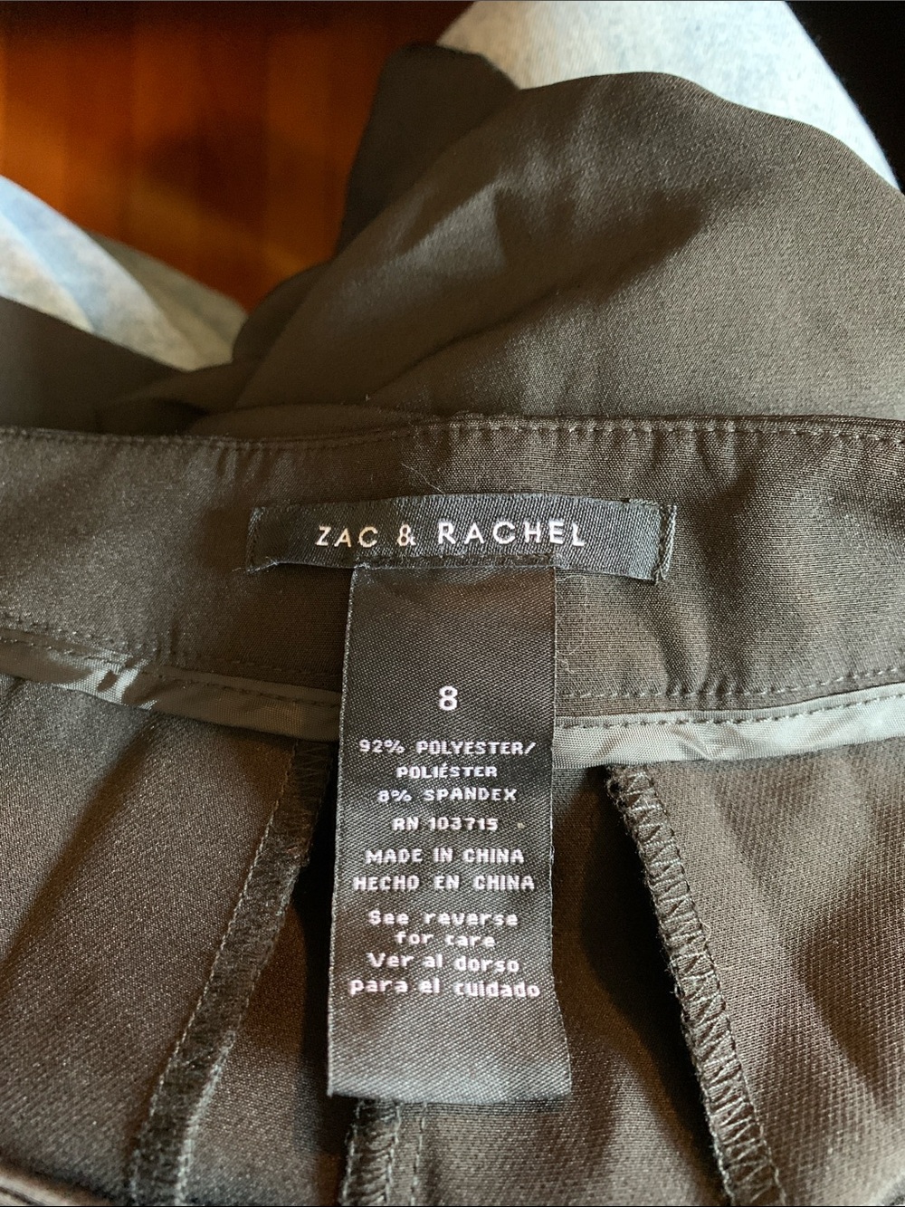 Zac & Rachel Black Ponte Slim Ankle Trousers - Picture 2 of 9
